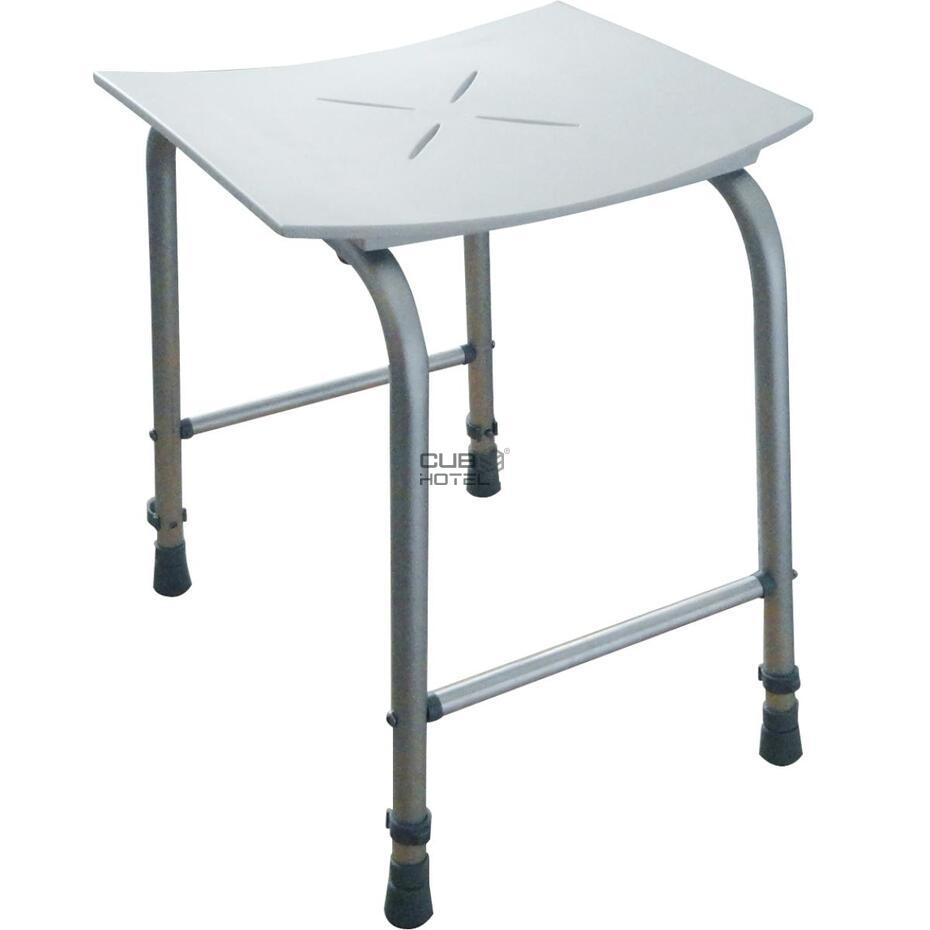 Shower seat with 4 adjustable legs White ABS